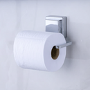 Suporte para Papel Higiênico Cromado com Ventosa de Fácil Instalação