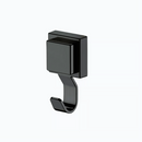 Gancho de Parede Preto Fosco com Ventosa Resistente 11,5cm