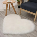 Tapete fofo Peludo de Coração Decorativo