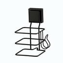Suporte para Secador de Cabelo Fixação Ventosa Preto