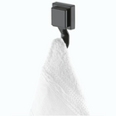 Gancho de Parede Preto Fosco com Ventosa Resistente 11,5cm