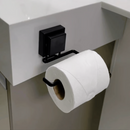Suporte para Papel Higiênico com Ventosa Ultra-Aderente Preto Fosco