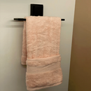 Toalheiro de Rosto com Ventosa Fixação Fácil Preto Fosco