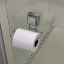 Suporte para Papel Higiênico Cromado com Ventosa de Fácil Instalação