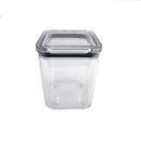 Kit Potes Herméticos Acrílico Cristal 200ml Empilháveis | Organizador de Alimentos com Vedação Premium