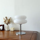 Abajur Decorativo Macaron - Luminária de Mesa de Vidro
