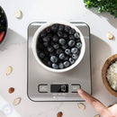 Balança de Cozinha Digital para Alimentos Culinária em Aço Inoxidável