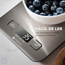 Balança de Cozinha Digital para Alimentos Culinária em Aço Inoxidável