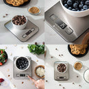 Balança de Cozinha Digital para Alimentos Culinária em Aço Inoxidável