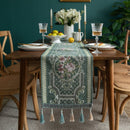 Caminho de Mesa Trilho de Mesa em tecido Jacquard com Flor