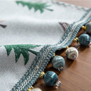 Caminho de Mesa Trilho de Mesa em tecido Jacquard com Flor