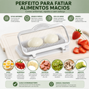 Fatiador Multiuso PremiumSlice™ | Corte Uniforme para Ovos, Frutas, Queijos e Alimentos Macios