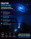 Projetor Galáxia DreamSky™ | Luz Noturna LED com Efeito Estrelado e Ambiente Relaxante