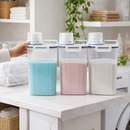 Dispenser Organizador de Lavanderia 2,5L com Copo Medidor | Pote Hermético