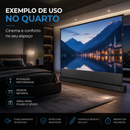 Tela de Projeção Elétrica Floor Rising Premium™ | 100” a 120” Retrátil, Motorizada e Portátil