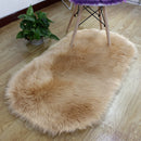 Tapete Oval Peludo Liso