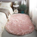 Tapete Oval Peludo Liso