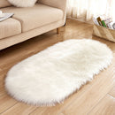 Tapete Oval Peludo Liso