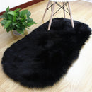 Tapete Oval Peludo Liso