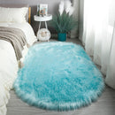 Tapete Oval Peludo Liso