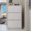 Sapateiro Armário 3 Compartimentos Basculantes – Design Slim e Moderno | Branco