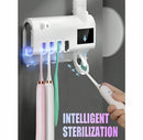 Porta Escova de Dente com Esterilizador UV + Espremedor Automático de Pasta | Solar + USB