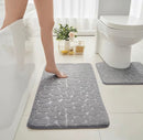 Kit Tapete de Banheiro 3 Peças Memory Foam – Textura 3D | Várias Cores