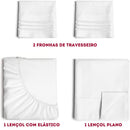 Jogo de Cama Lençol de Hotel Lar da Ana – Extra macios Resistente a manchas – 4 peças