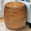 PRÉ-VENDA: Mesa Lateral Redonda em Rattan Bahali 45x37cm
