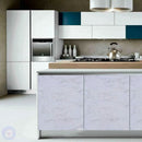 Papel de Parede Mármore Adesivo Branco - Parede, Móveis, Cozinha