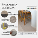 PASSADEIRA BLINDADA TRAMA MODELO CINZA