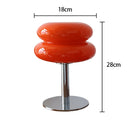 Abajur Decorativo Macaron - Luminária de Mesa de Vidro