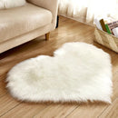 Tapete fofo Peludo de Coração Decorativo