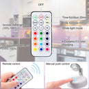 Luminária Spot Led Direcionável Wireless com Controle Remoto - Pilha