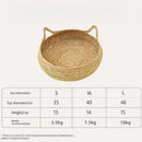 Cama Ninho para Gato Decorativa em Tecido Rattan com Almofadas