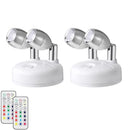 Luminária Spot Led Direcionável Wireless com Controle Remoto - Pilha