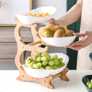 Fruteira de Mesa 2 e 3 Andares Moderna para Cozinha