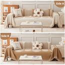 Manta para Sofá Decorativa Dupla Face em Chenille Anti Gato