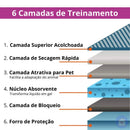 Kit com 100 Tapete Higiênico Pet Cachorro Descartável para Sofá Cama Colchão