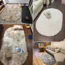 Tapete Oval Peludo Liso