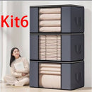 Kit 6 Caixas Organizadoras Organizaçao Inteligente para Seu Guarda-Roup Irganizador de Roupas com Zíper Reforçado + Proteção Anti Poeira