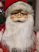 PAPAI NOEL EM PÉ VERMELHO, BRANCO E PRETO 80CM