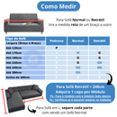 Capa Sofá Anti-Arranhão Semi-Impermeável - Tecido Jacquard