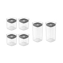 Conjunto de Potes Herméticos Block Transparente 6 Peças