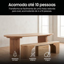 Mesa Expansível Oval Adapt em MDF