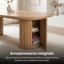 Mesa Expansível Oval Adapt em MDF