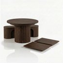 Mesa Expansível Oval Adapt em MDF