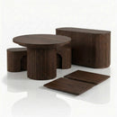 Mesa Expansível Oval Adapt em MDF