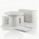 Mesa Expansível Oval Adapt em MDF