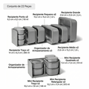 Conjunto de Potes de Armazenamento Air Release